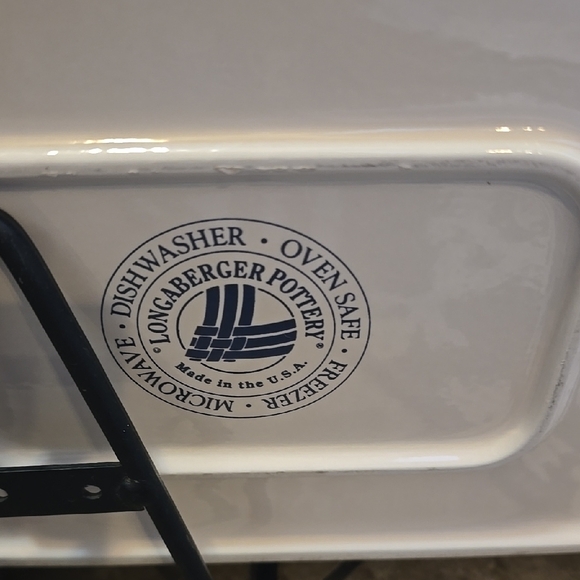 COPY - Longaberger Cream Rectangular Platter - Picture 3 of 5